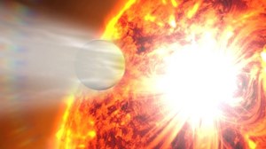 Rozbłyski o mocy 100 mld megaton zniszczyły atmosferę planety Kepler-438b?