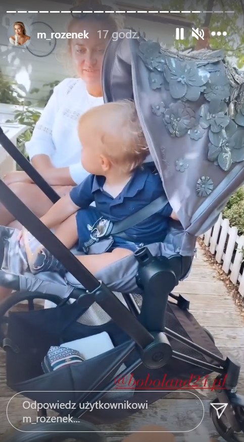 Rozenek chwali się drogim wózkiem na rodzinnym wyjściu, https://www.instagram.com/m_rozenek/ /Instagram