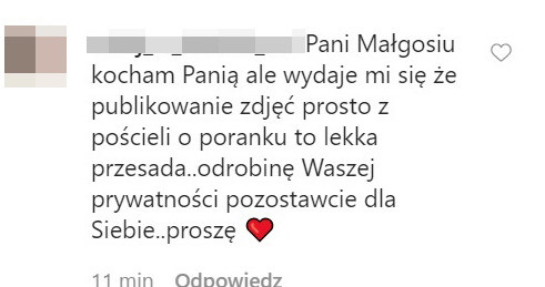 Rozenek zwróciła się do fanki "na ty" /Instagram