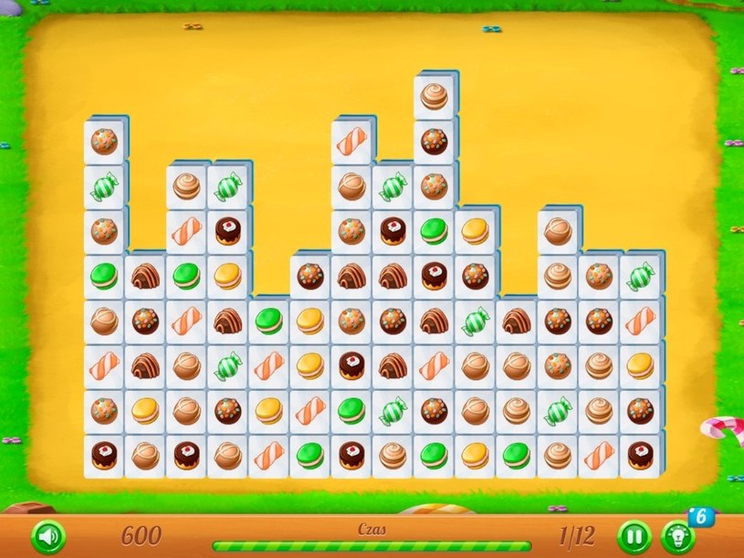 Rozgrywka gry online za darmo Candy Mahjong /Click.pl