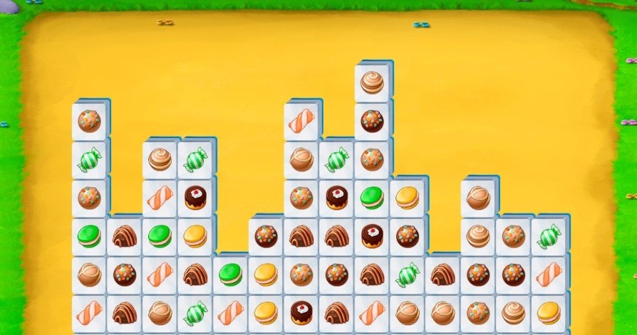 Rozgrywka gry online za darmo Candy Mahjong /Click.pl