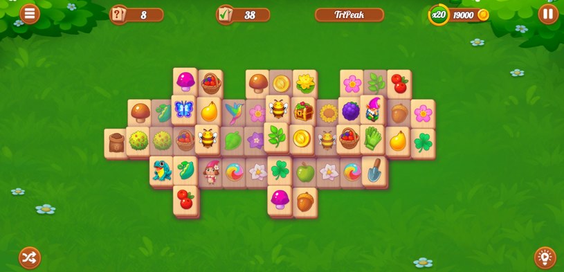 Rozgrywka gry online za darmo Garden Tales Mahjong /Click.pl