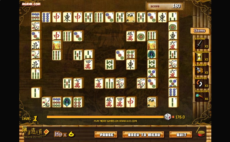 Rozgrywka gry online za darmo Mahjong Connect /Click.pl