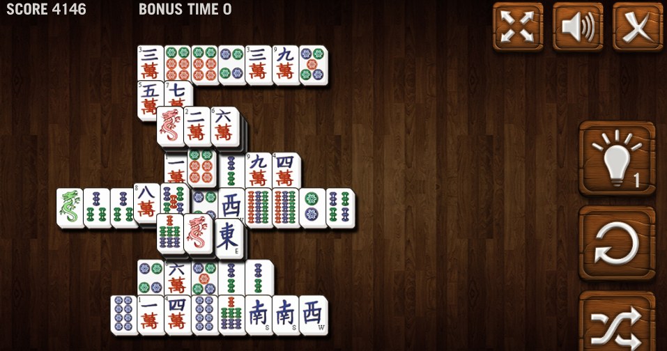 Rozgrywka gry online za darmo Mahjong Delux Plus /Click.pl