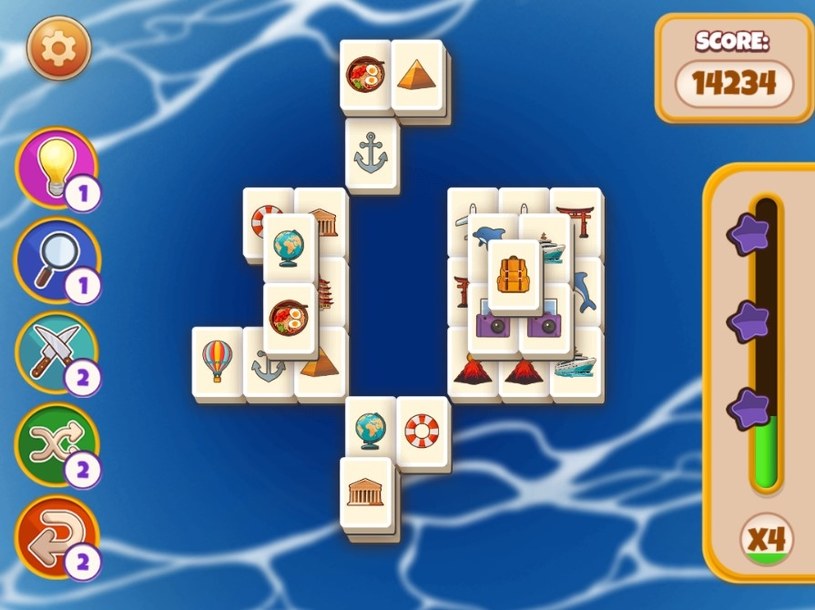 Rozgrywka gry online za darmo Mahjong Holiday /Click.pl