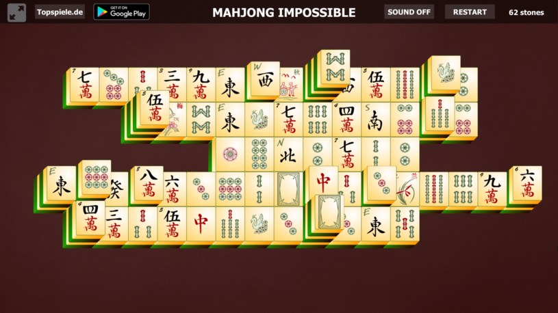 Rozgrywka gry online za darmo Mahjong Impossible /Click.pl
