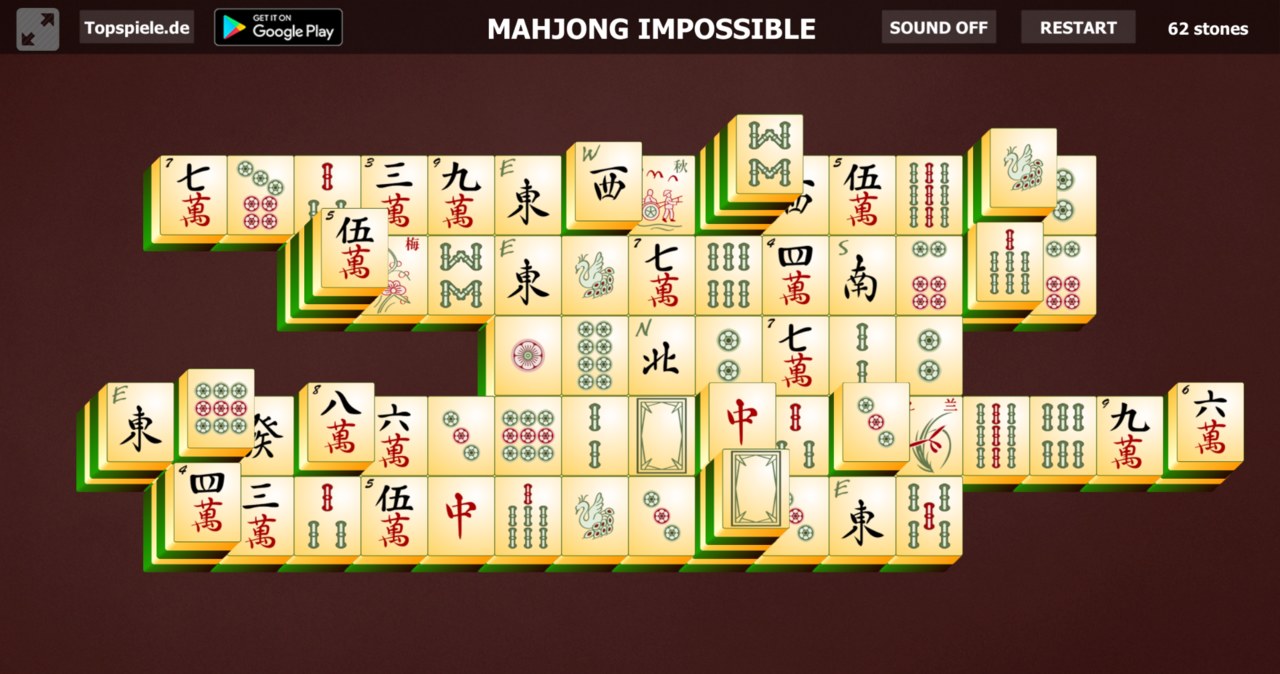 Rozgrywka gry online za darmo Mahjong Impossible /Click.pl