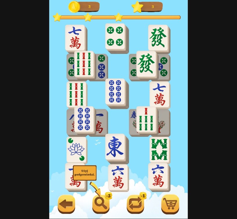 Rozgrywka gry online za darmo Mahjong Relax /Click.pl