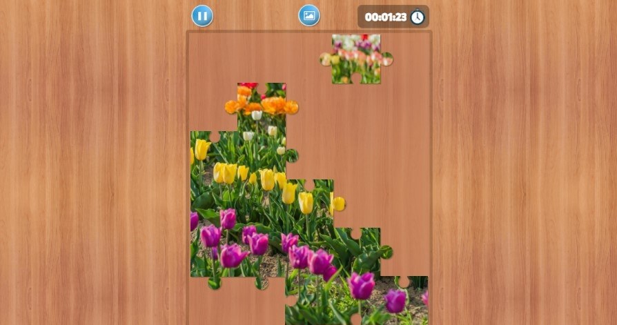 Rozgrywka gry online za darmo Puzzle Jigsaw Casual /Click.pl