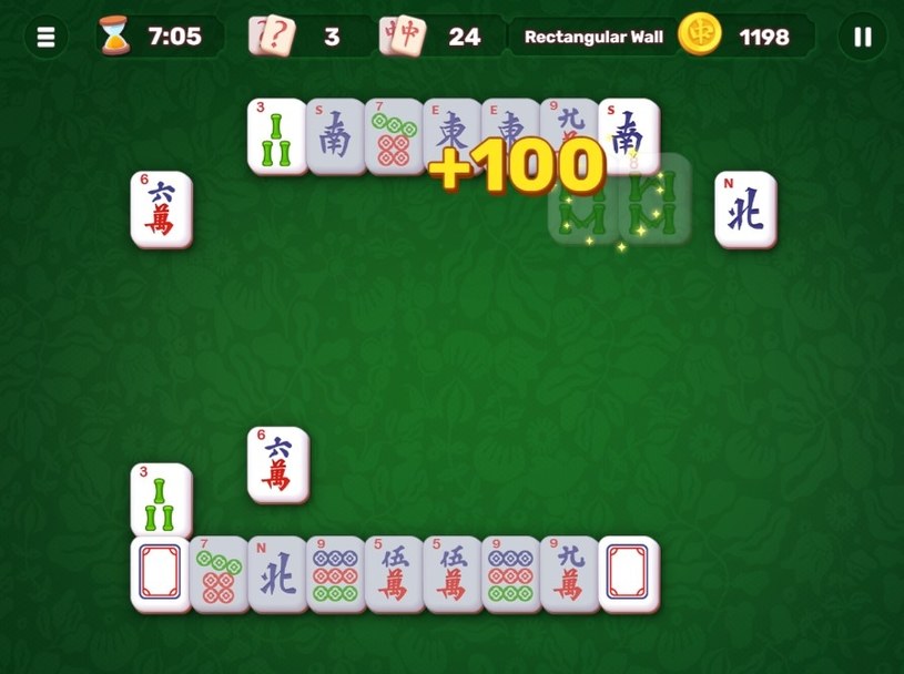 Rozgrywka gry online za darmo Solitaire Mahjong Classic 2 /Click.pl