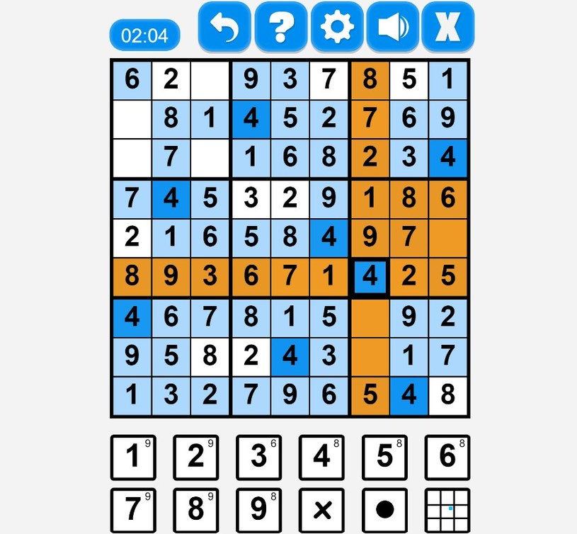 Rozgrywka gry online za darmo Ultimate Sudoku /Click.pl