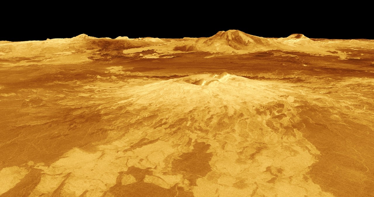 Rozgrzana do czerwoności powierzchnia Wenus /NASA/JPL /NASA