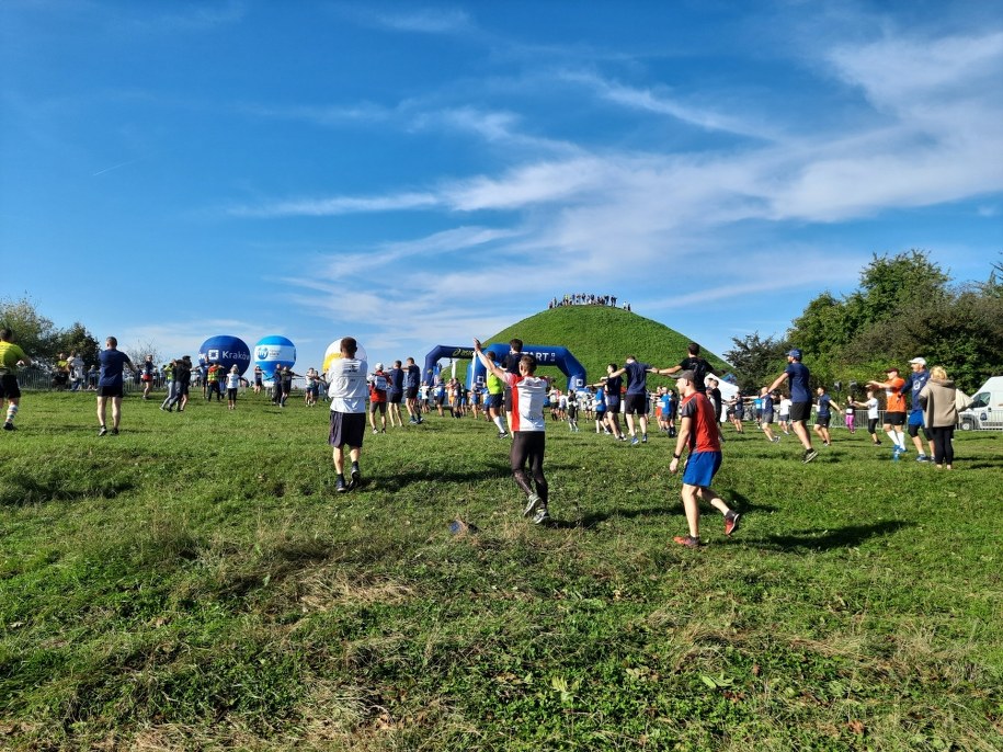 Rozgrzewka przed biegiem /Marek Wiosło /RMF FM