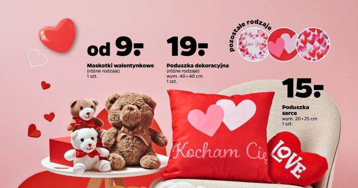 Rozkochaj się w walentynkowej ofercie Netto! Pluszaki, dekoracje i dużo więcej od 5 zł! /Netto /INTERIA.PL