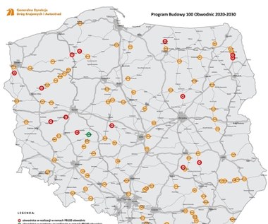 Rozkopią całą Polskę. W tych miejscach za kilka lat powstaną nowe obwodnice