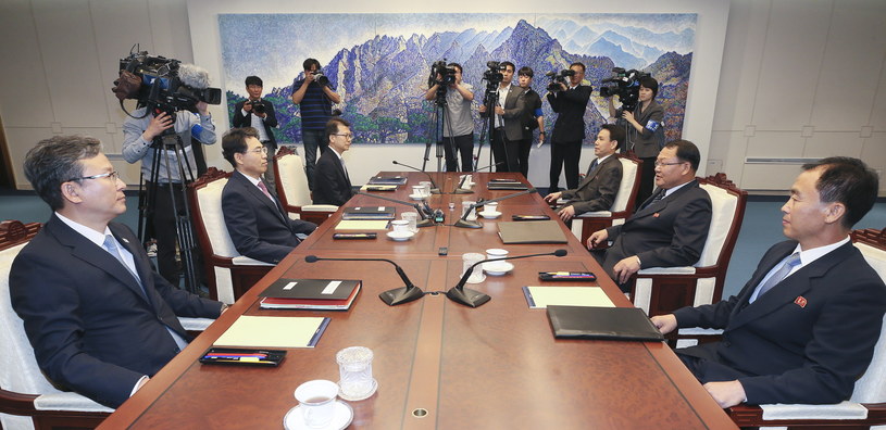 Rozmowy odbywały się w Panmundżomie w strefie zdemilitaryzowanej /KOREA POOL  /PAP/EPA