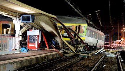 Rozpędzony wjechał na stację. Poszukiwania ofiar zakończone