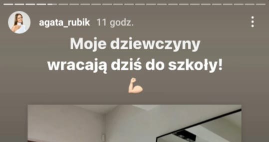 Rozpoczęcie roku szkolnego córek Piotra i Agaty Rubik https://www.instagram.com/agata_rubik/ /Instagram