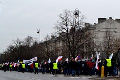Rozpoczęła się manifestacja rolników z NSZZ "Solidarność"