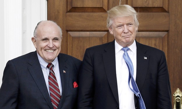 Rudy Giuliani i Donald Trump /Peter Foley /PAP/EPA