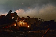 Ruiny i zgliszcza - to co zostało po wybuchu fabryki w Teksasie