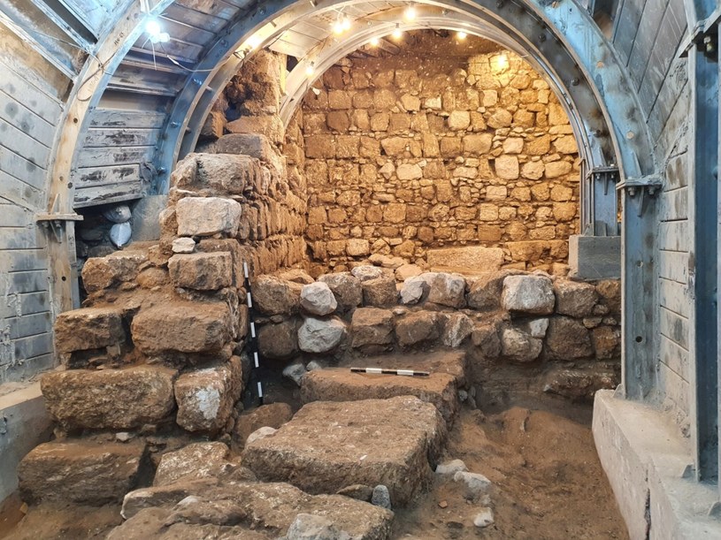 Ruiny jednej z rzymskich budowli w "Mieście Dawida" /City of David