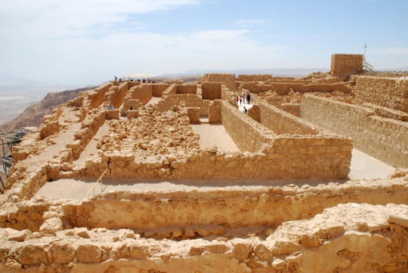 Ruiny Masady, starożytnej twierdzy, położonej na Pustyni Judzkiej w Izraelu /Gauss Ulrike /East News