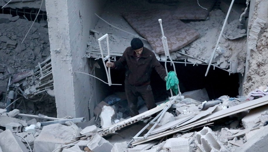 Ruiny Wschodniej Guty /AA/ABACA /PAP/EPA