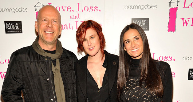 Rumer Willis z rodzicami /Joe Corrigan /Getty Images