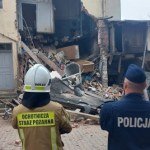 Runęła ściana kamienicy w Wągrowcu