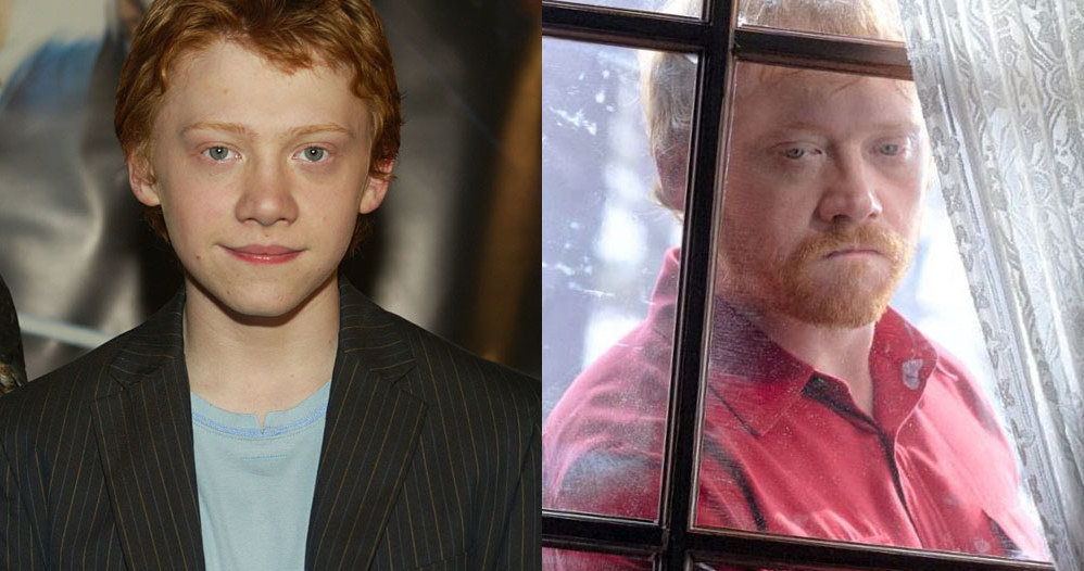 Rupert Grint "wczoraj" (L) i "dziś" (P) /Kevin Winter/ImageDirect /Getty Images