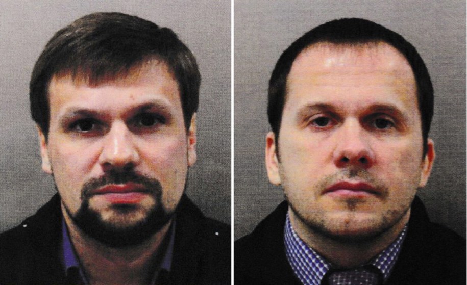 Rusłan Boszyrow i Aleksander Pietrow podejrzani o przeprowadzenie zamachu na Siergieja Skripala i jego córkę /LONDON METROPOLITAN POLICE/HANDOUT /PAP/EPA