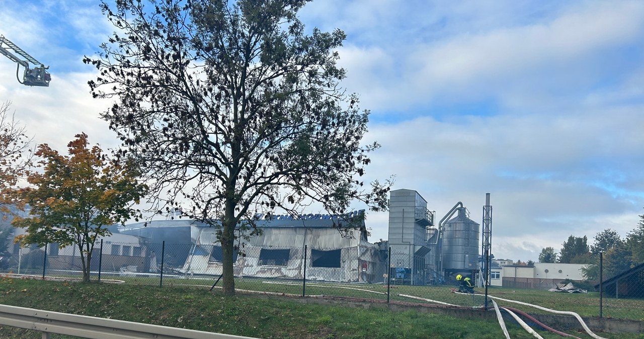 Rusocion: Pożar hali produkcyjnej