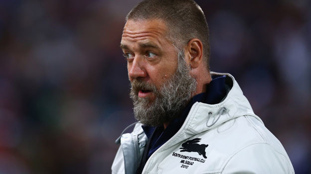 Russell Crowe na meczu rugby: Kobiety odchodzą, broda rośnie... - fot. Mark Kolbe /Getty Images/Flash Press Media