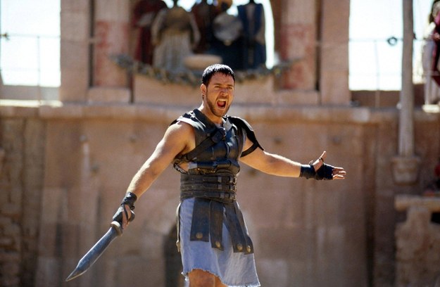 Russell Crowe w pierwszej części "Gladiatora" / 	PAP/Photoshot    /