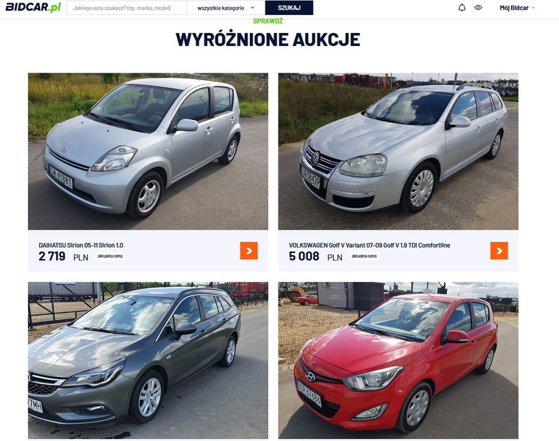 Rusza pierwsza w Polsce platforma aukcyjna z samochodami używanymi dla klientów indywidualnych /
