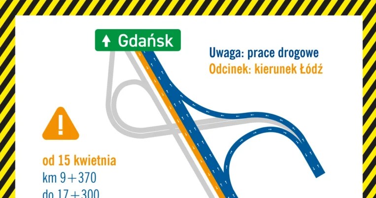 Rusza remont autostrady A1. Utrudnienia potrwają 7 tygodni /materiały prasowe