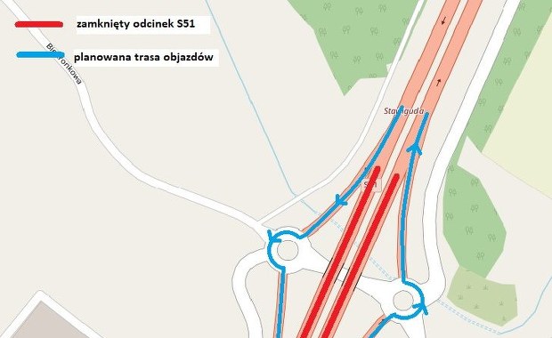 Ruszył remont S51. Uwaga na utrudnienia na trasie Olsztyn - Olsztynek