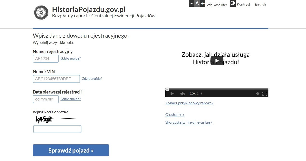 Ruszyła usługa Historia Pojazdu /Informacja prasowa