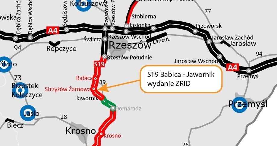 Ruszyły prace na liczącym ponad 11 km odcinku Babica - Jawornik. /GDDKiA