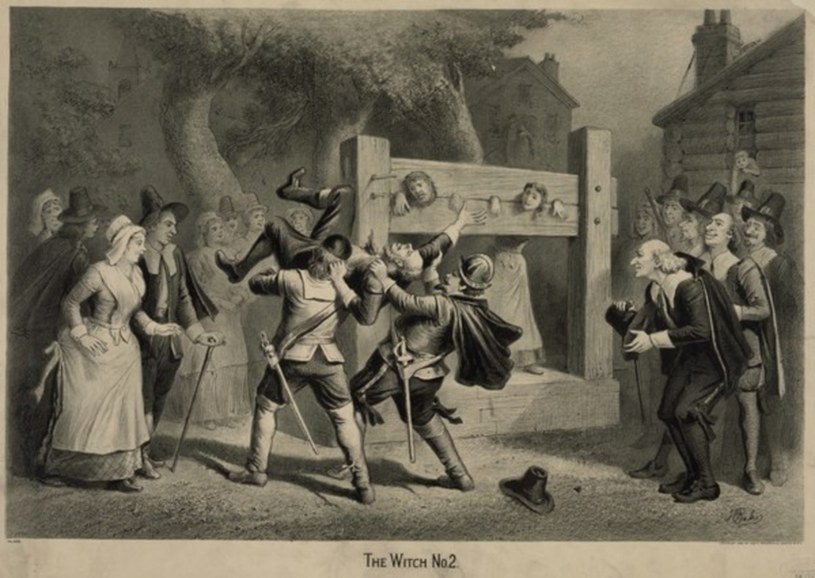 Rycina obrazująca wydarzenia z Salem z 1692 r /East News