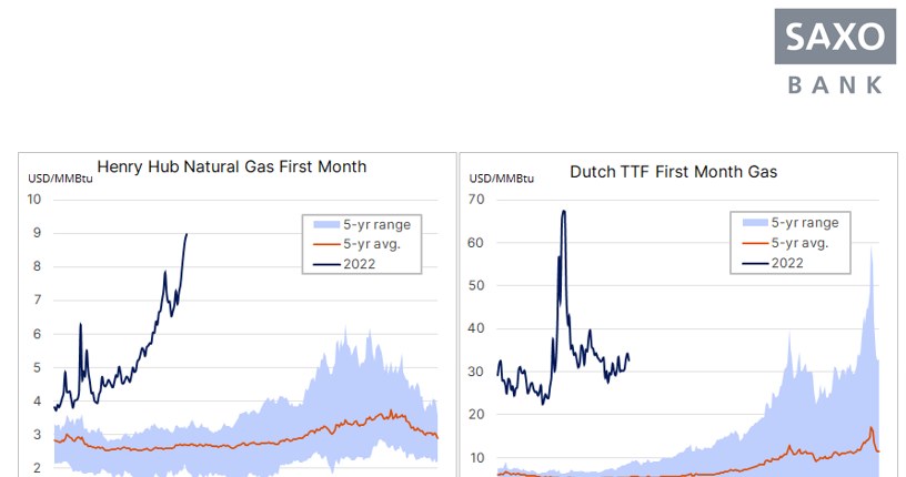 Rynek gazu boi sie wojny /Saxo Bank