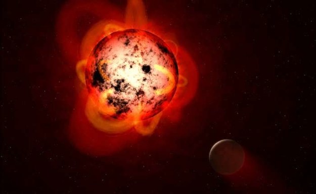 Rysunek Proxima Centauri, najbliższego nam czerwonego karła, wokół którego krąży skalista planeta, prawdopodobnie zdolna do utrzymania na powierzchni ciekłej wody /NASA, ESA, G. Bacon (STScI) /Materiały prasowe