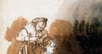 Rysunek: Rembrandt van Rijn,  Czesanie młodej kobiety, ok. 1635 /Encyklopedia Internautica