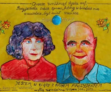 Ryszard Ochódzki na witrażu