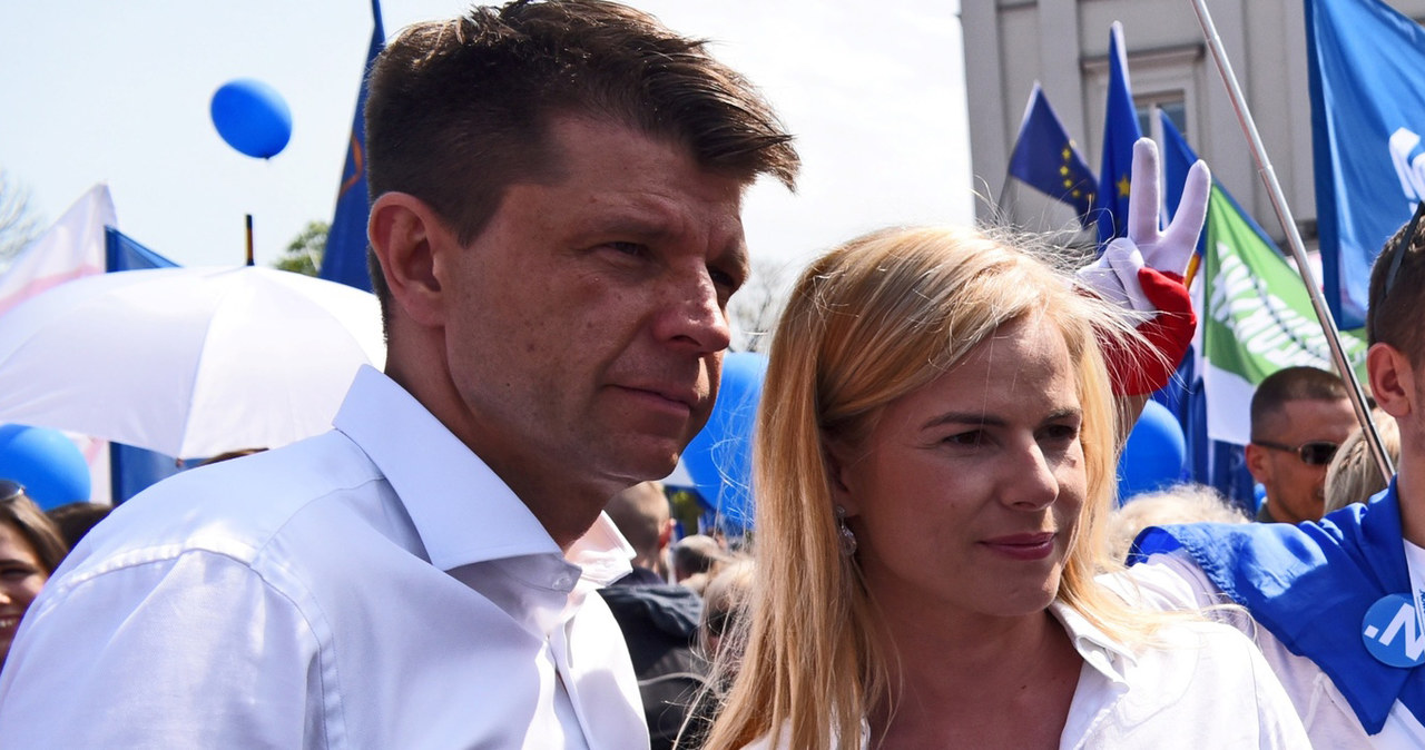 Ryszard Petru i Joanna Schmidt na Marszu Wolności /M. Lasyk /East News