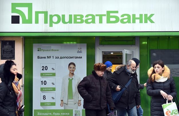 Rząd Ukrainy podjął wczoraj decyzję o nacjonalizacji największego banku kraju - PrivatBanku. /AFP