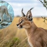 Rzadki kot sfotografowany na skałach. To chyba wielki powrót