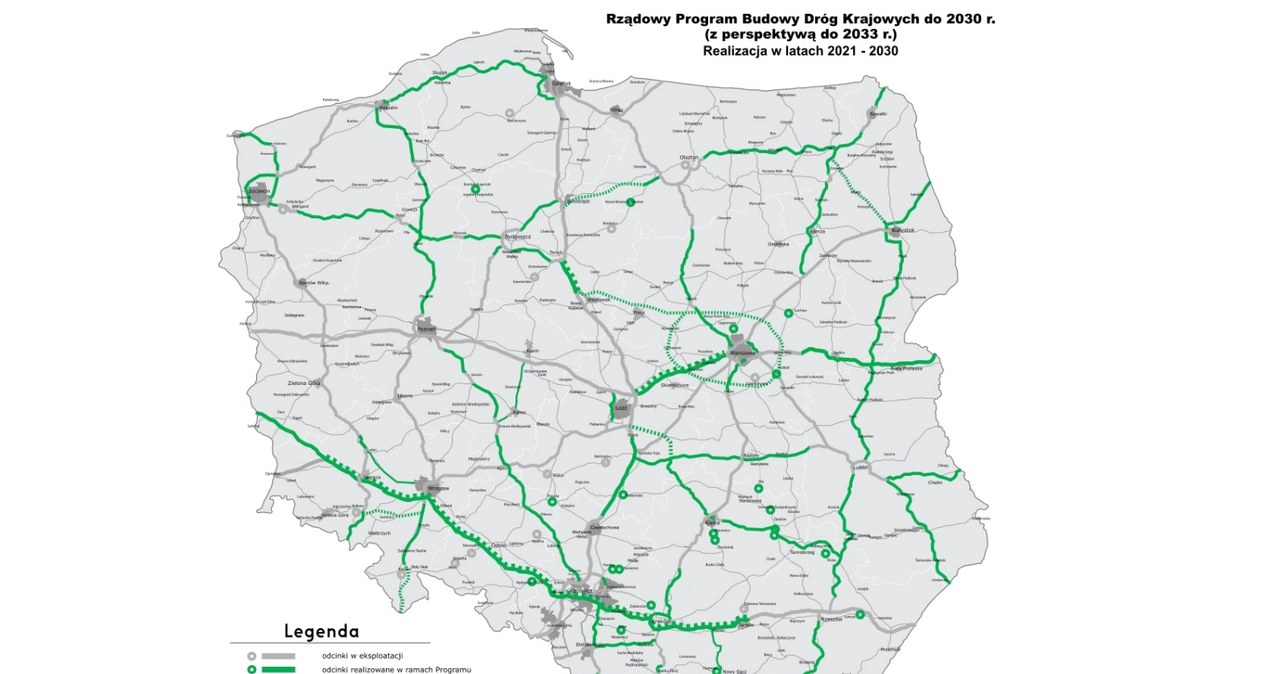 Rządowy Program Budowy Dróg Krajowych do 2030 roku /materiały prasowe