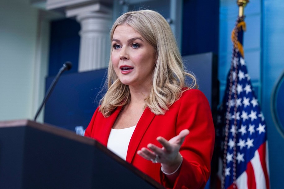 Rzeczniczka Białego Domu Karoline Leavitt /JIM LO SCALZO /PAP/EPA